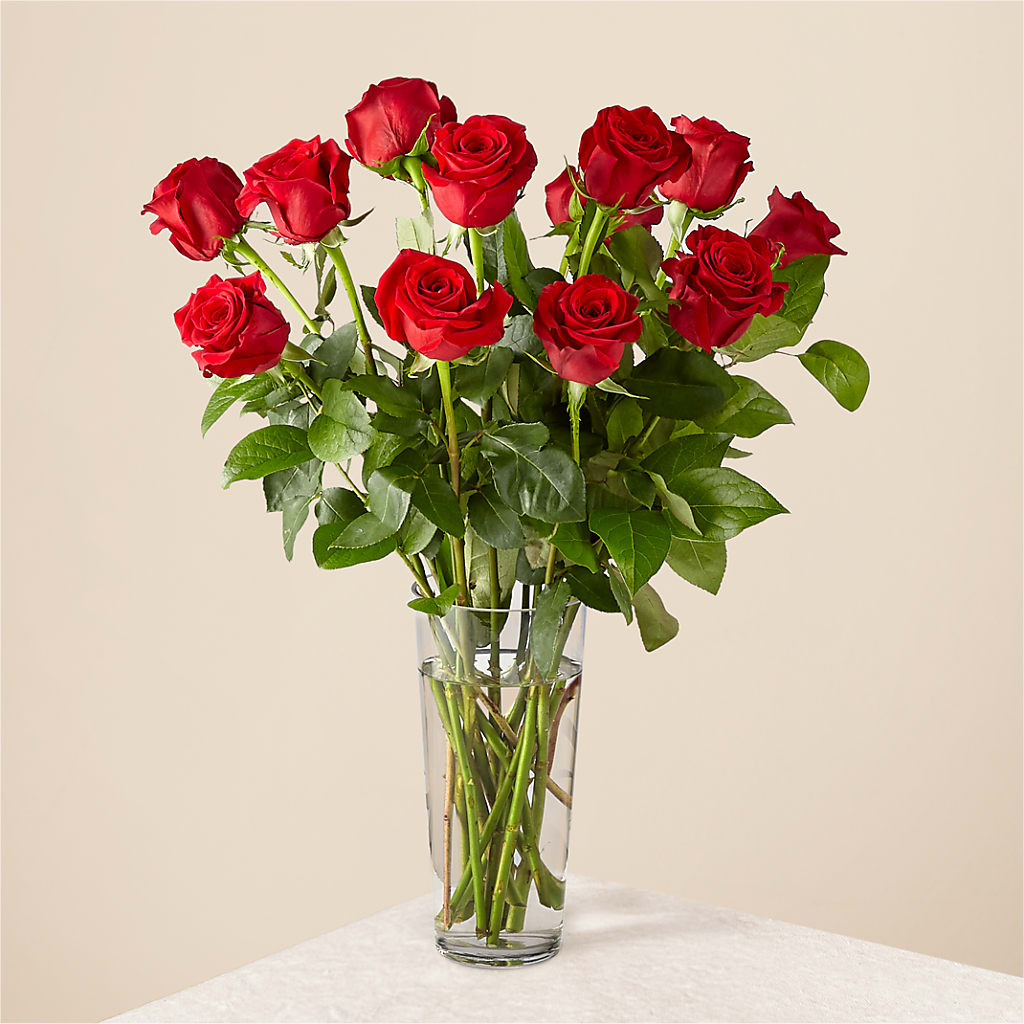 Long Stem Red Rose Bouquet – Brea Florist, Brea CA