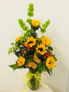 The Delightful Sunflower Bouquet – Brea Florist, Brea CA
