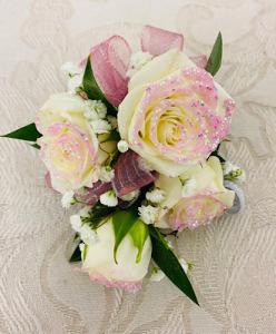 Tipped Rose Corsage