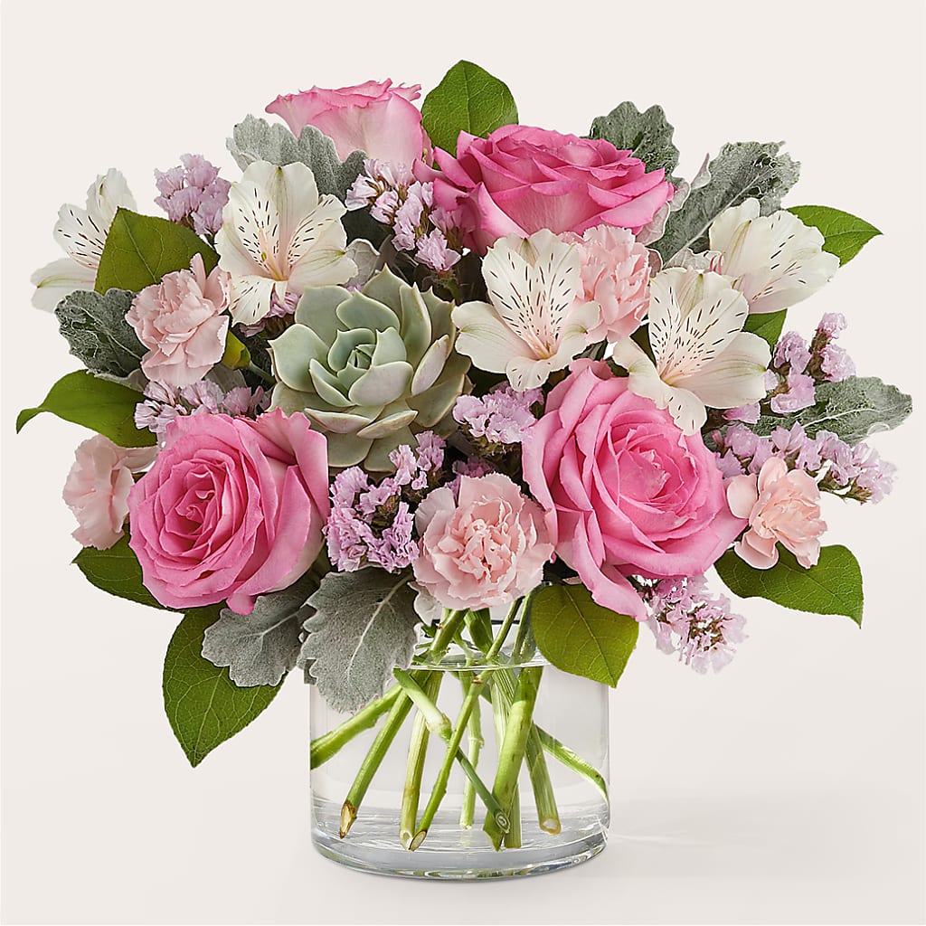 Dusty Rose Bouquet – Brea Florist, Brea CA