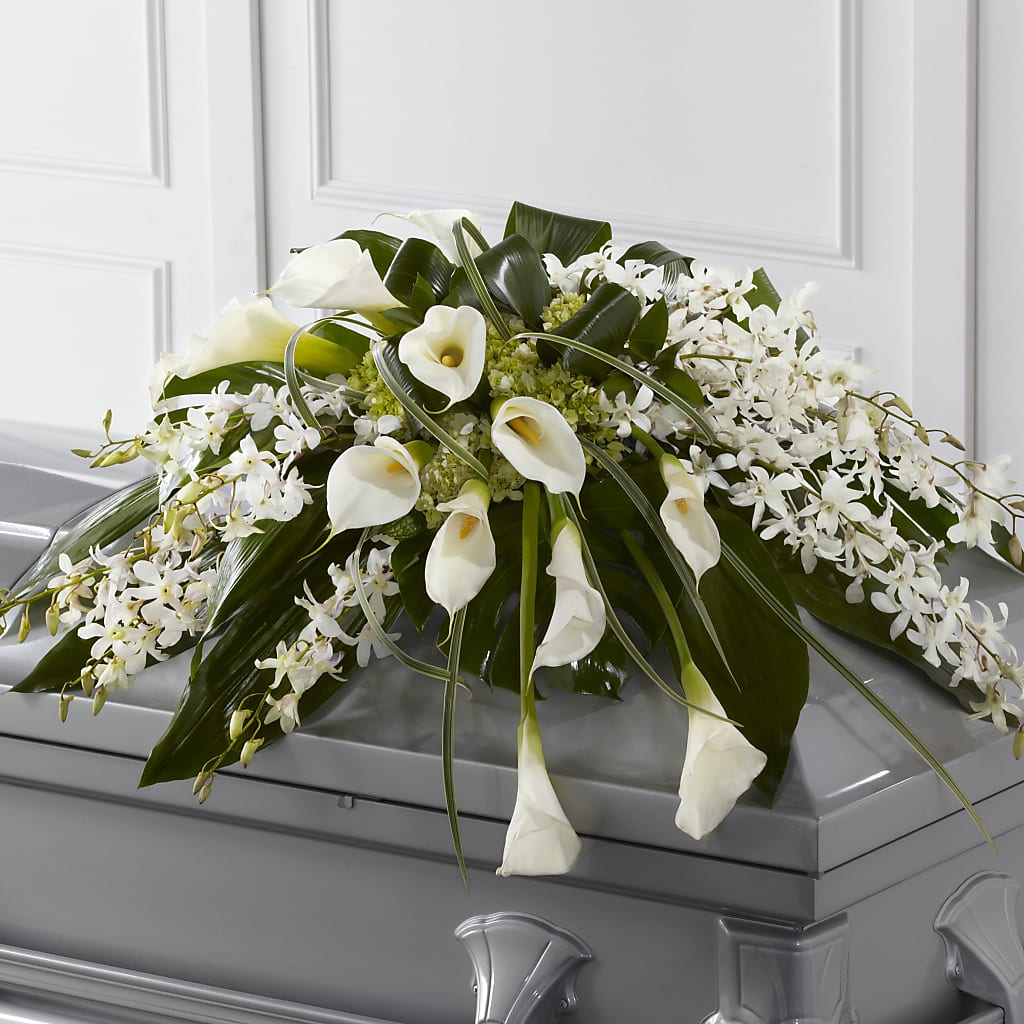 Angel Wings Casket Spray – Brea Florist, Brea CA