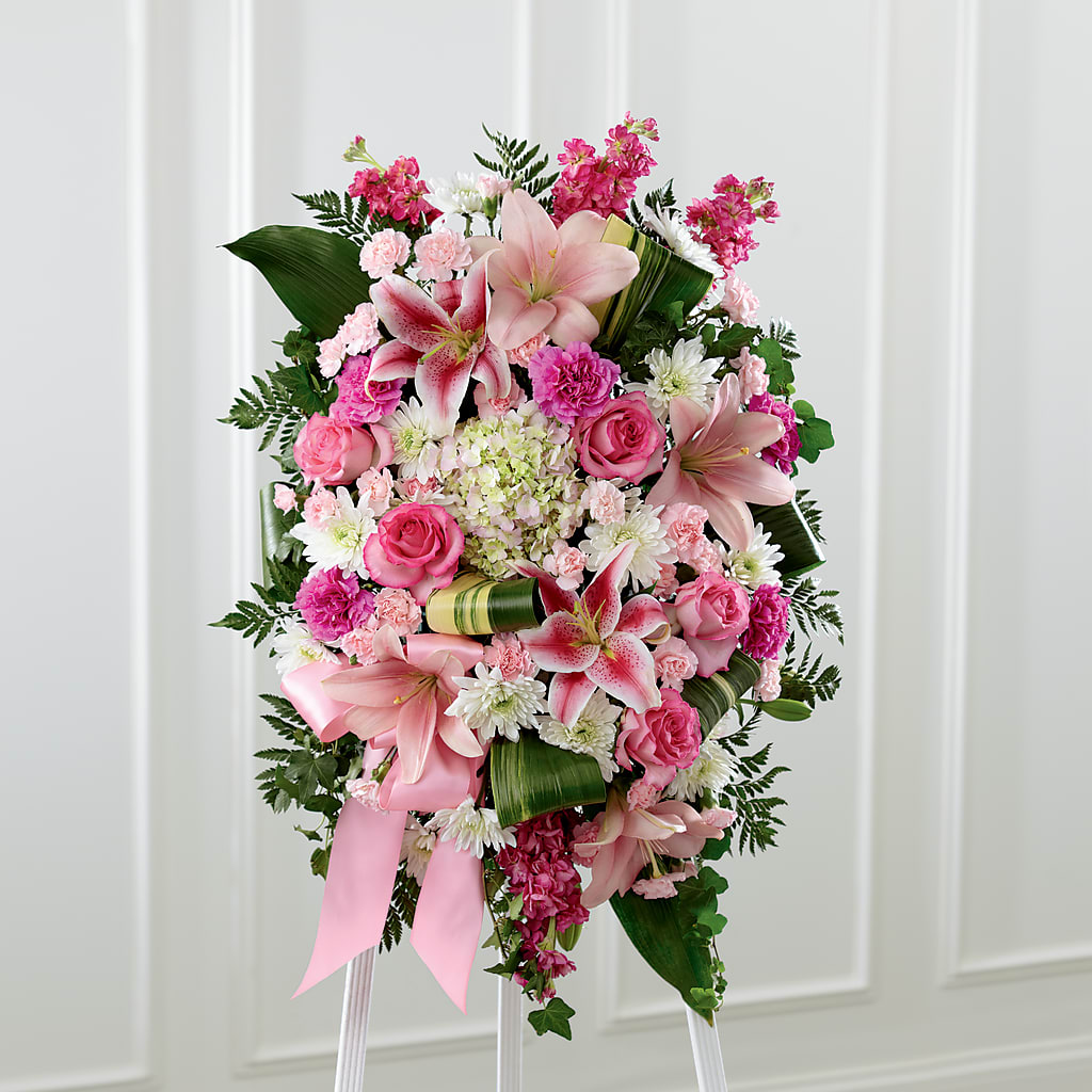 Comforting Standing Spray – Brea Florist, Brea CA