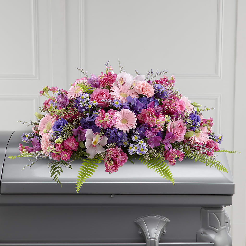 Glorious Garden Casket Spray – Brea Florist, Brea CA
