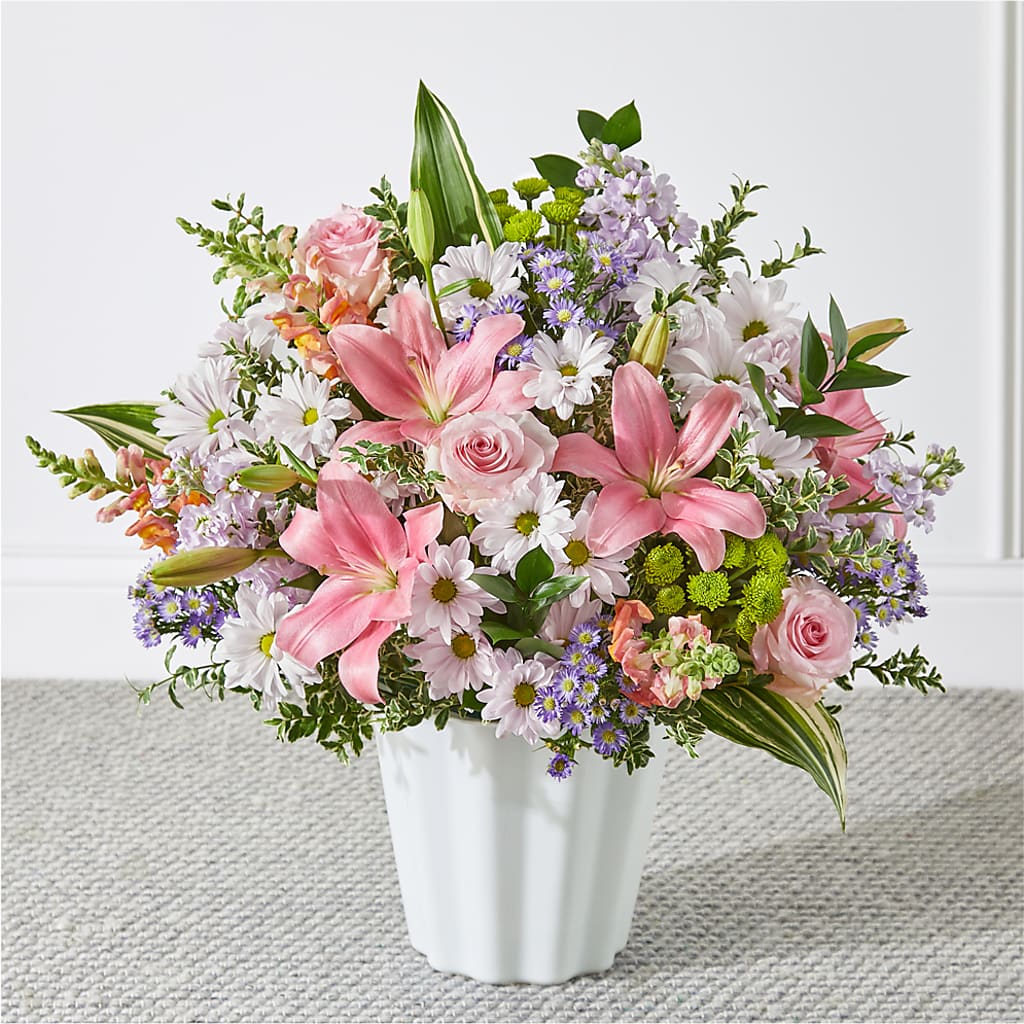 Abundant Compassion Floor Basket – Brea Florist, Brea CA