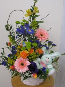 Spring Bunny Basket –  Brea Florist, Brea CA