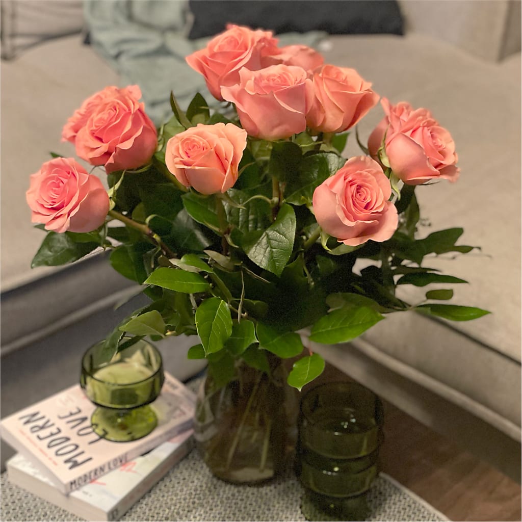 Long Stem Pink Rose Bouquet –  Brea Florist, Brea CA