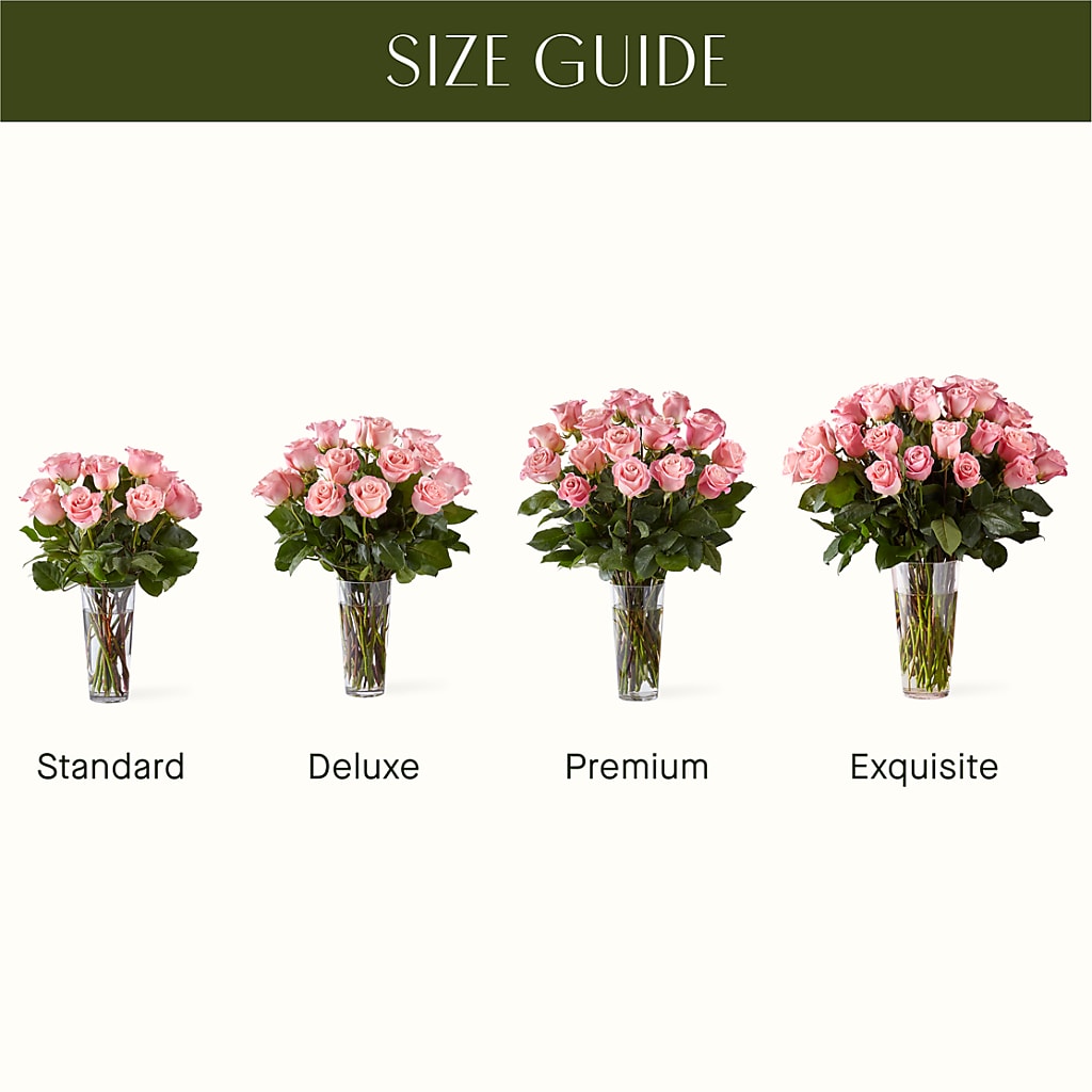 Long Stem Pink Rose Bouquet –  Brea Florist, Brea CA