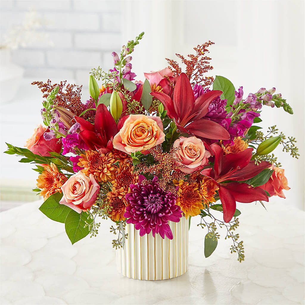 Burgundy Landscape Bouquet –  Brea Florist, Brea CA