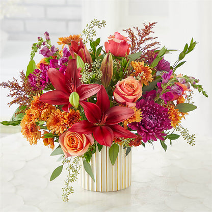 Burgundy Landscape Bouquet –  Brea Florist, Brea CA