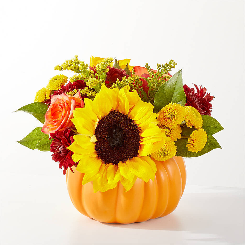 Golden Gourd Pumpkin Bouquet –  Brea Florist, Brea CA
