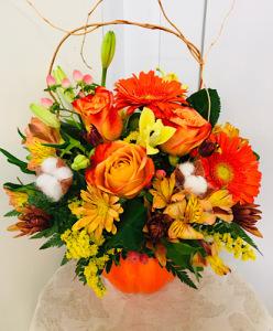 Fall Pumpkin Garden Bouquet