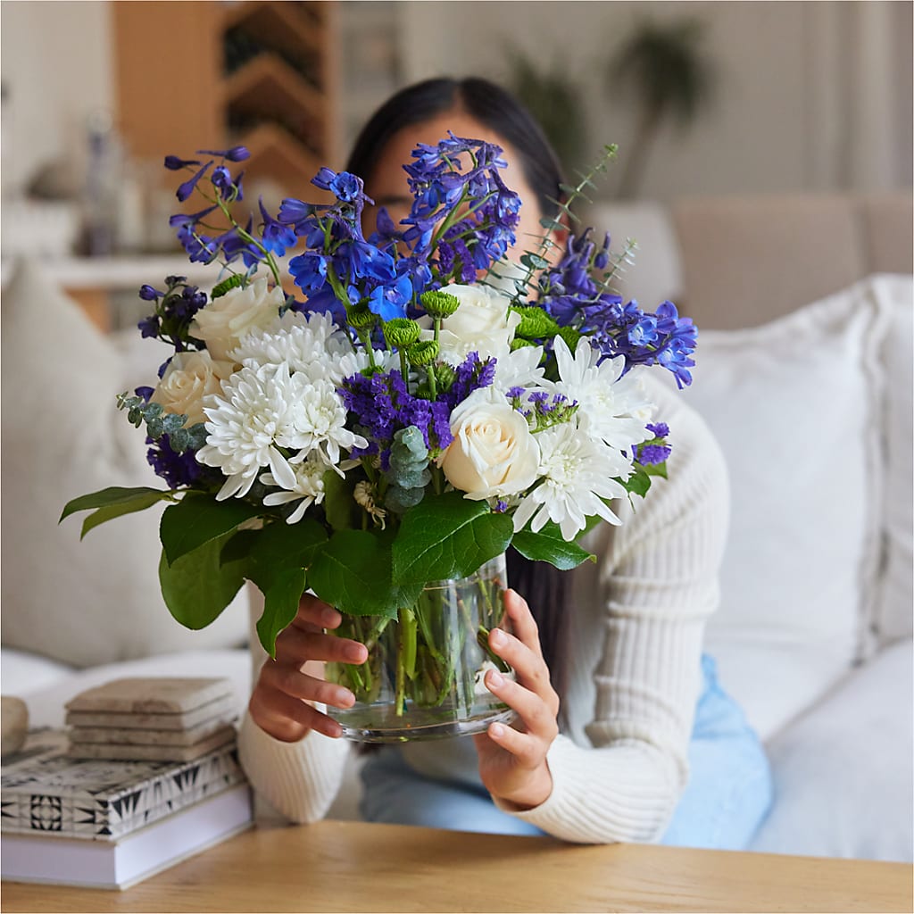Cerulean Waves Bouquet –  Brea Florist, Brea CA