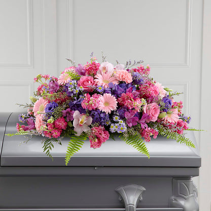 Glorious Garden Casket Spray –  Brea Florist, Brea CA