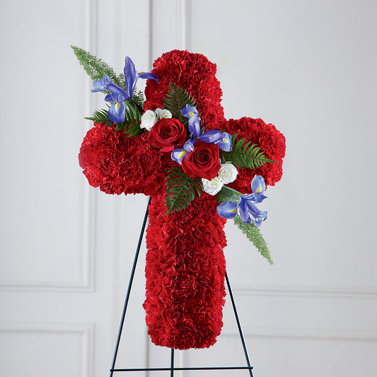 Faithful Hero Floral Cross –  Brea Florist, Brea CA