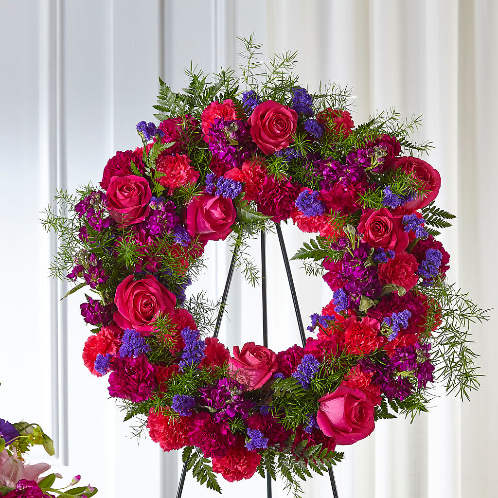 Calming Colors Wreath –  Brea Florist, Brea CA