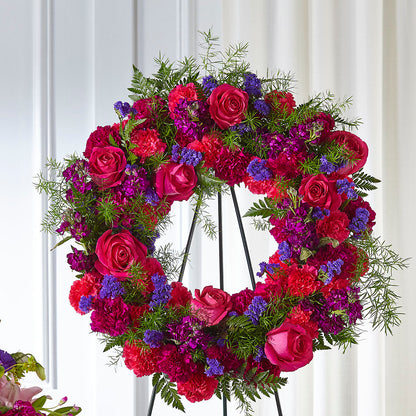 Calming Colors Wreath –  Brea Florist, Brea CA