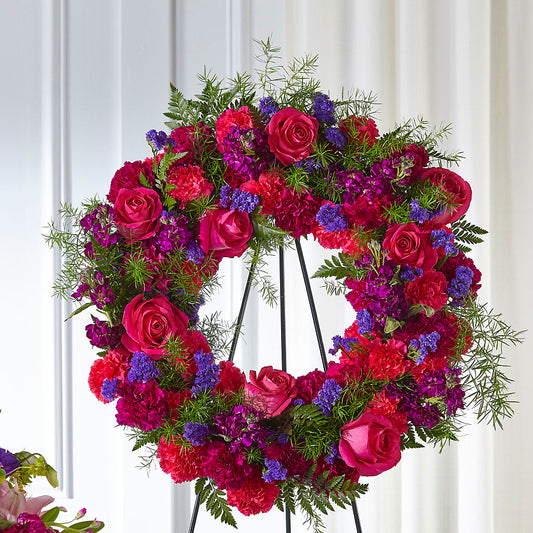 Calming Colors Wreath –  Brea Florist, Brea CA