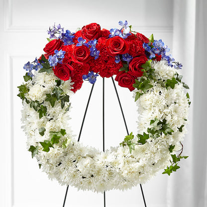 Patriotic Passion Wreath –  Brea Florist, Brea CA