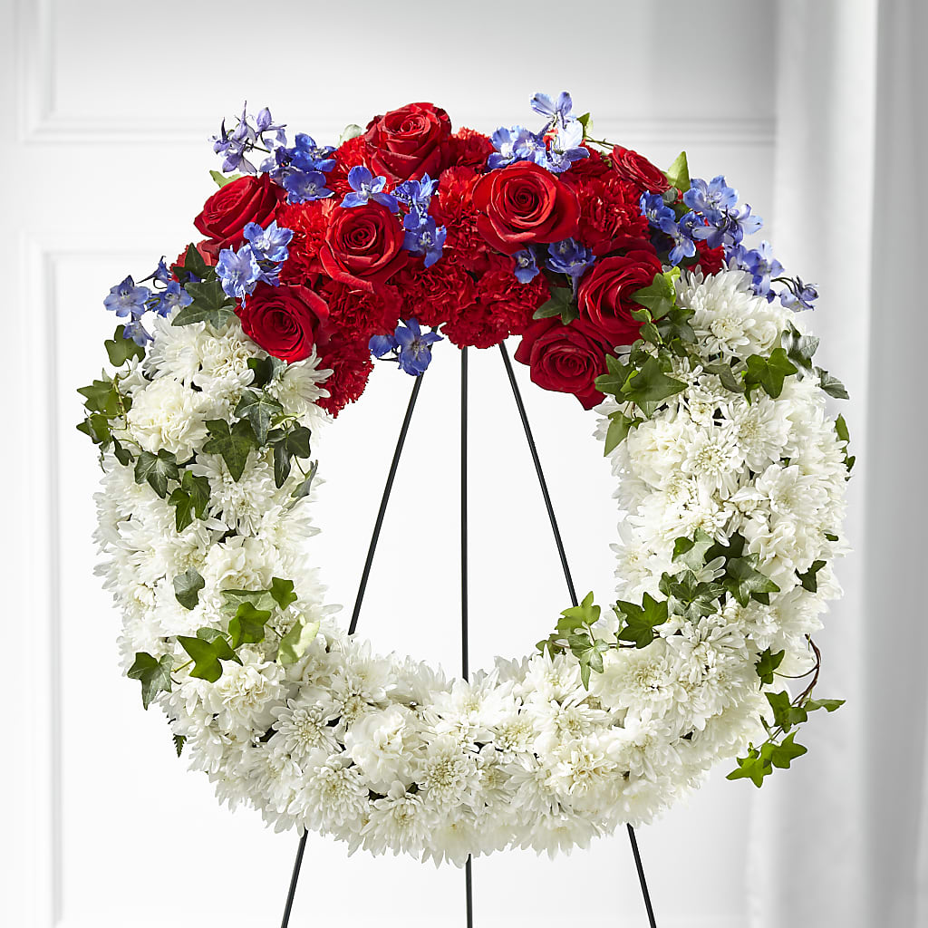 Patriotic Passion Wreath –  Brea Florist, Brea CA