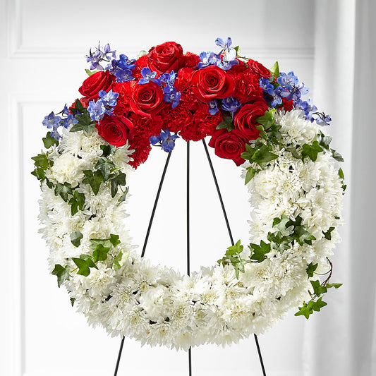 Patriotic Passion Wreath –  Brea Florist, Brea CA