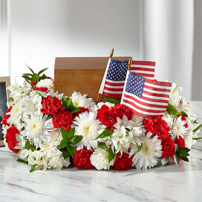 Spirit of Patriotism Cremation Adornment –  Brea Florist, Brea CA