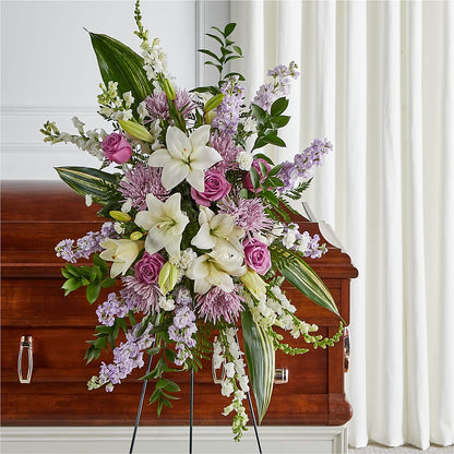 Grateful Hearts Standing Spray –  Brea Florist, Brea CA