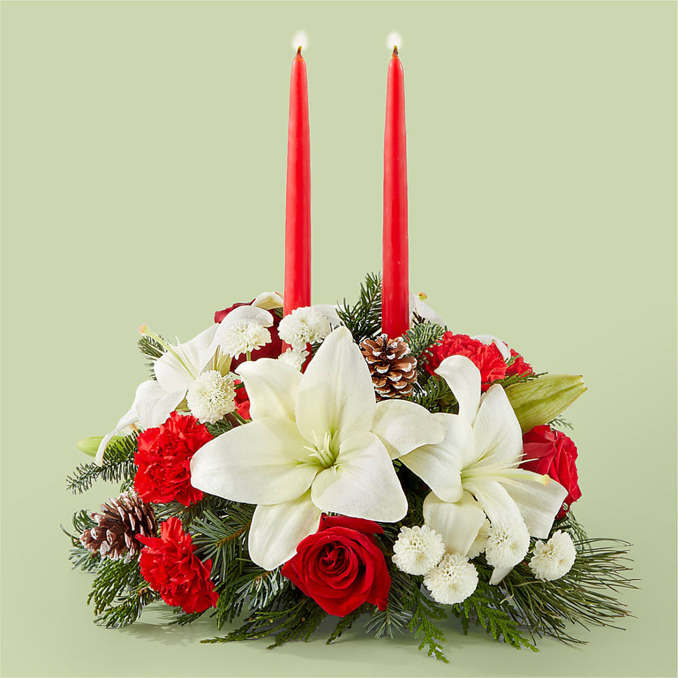 Seasonal Festivities CenterpieceBrea Florist