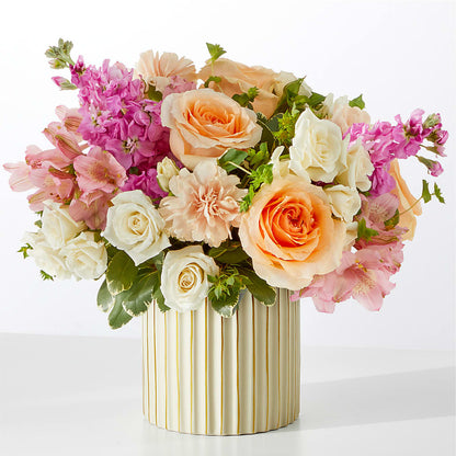 Paradise Bouquet with Ivory Vase –  Brea Florist, Brea CA