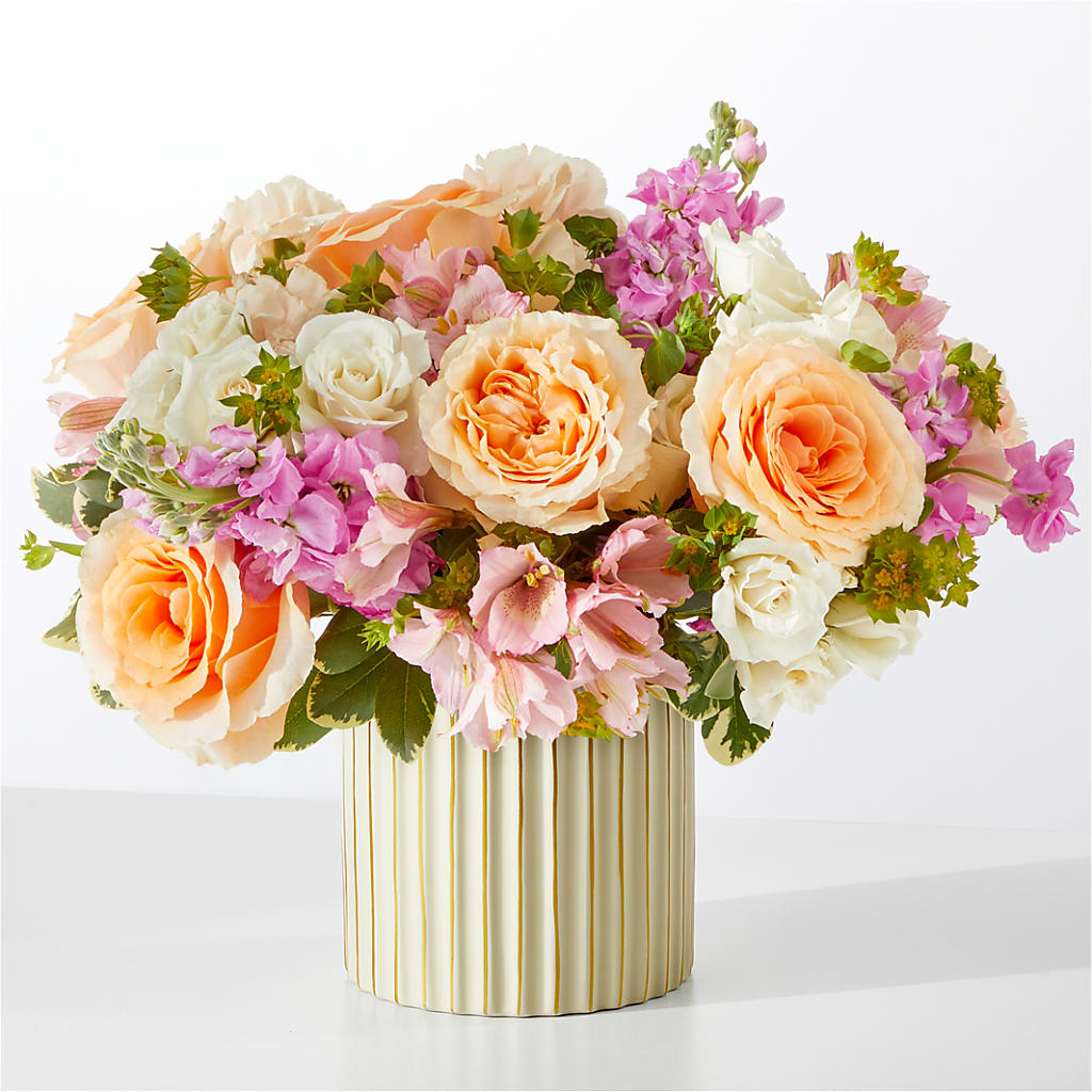 Paradise Bouquet with Ivory Vase –  Brea Florist, Brea CA