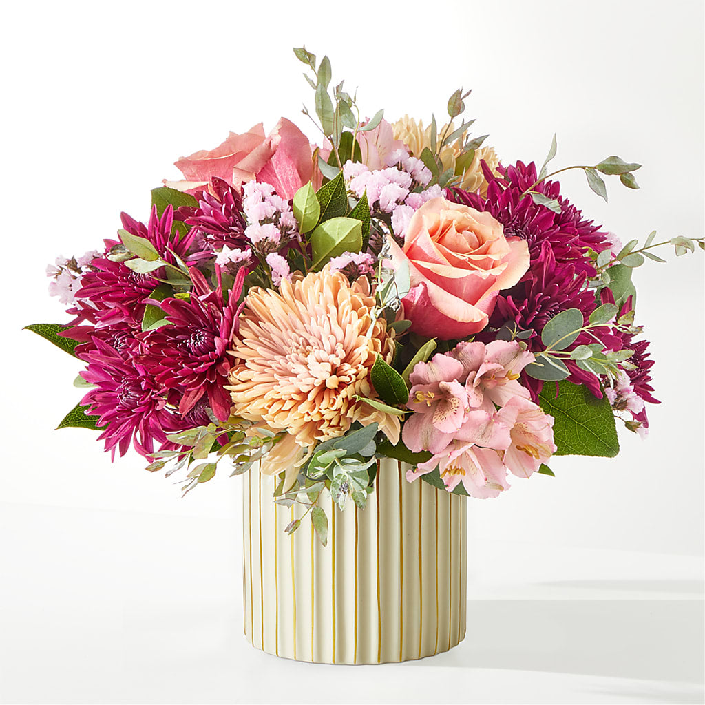 Berry Cobbler Bouquet with Ivory Vase –  Brea Florist, Brea CA
