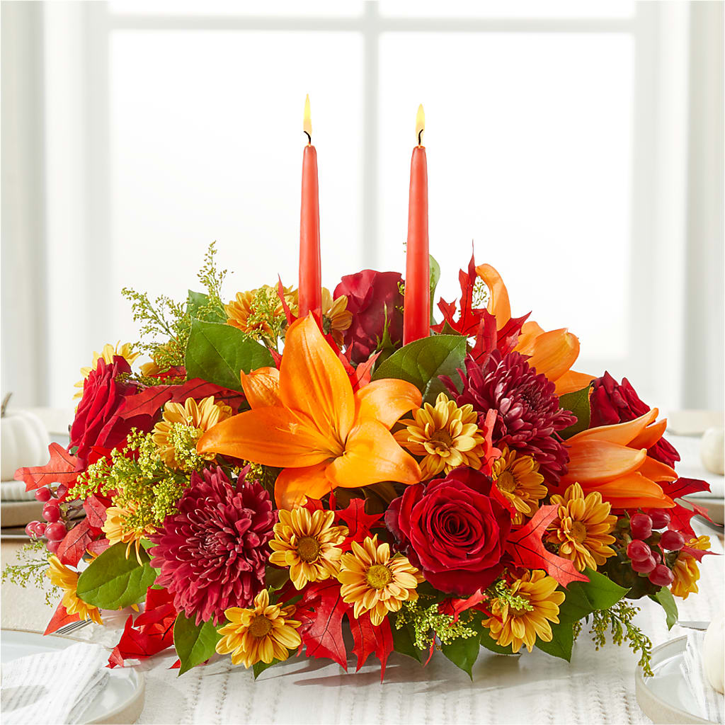 Autumn's Embrace Centerpiece –  Brea Florist, Brea CA