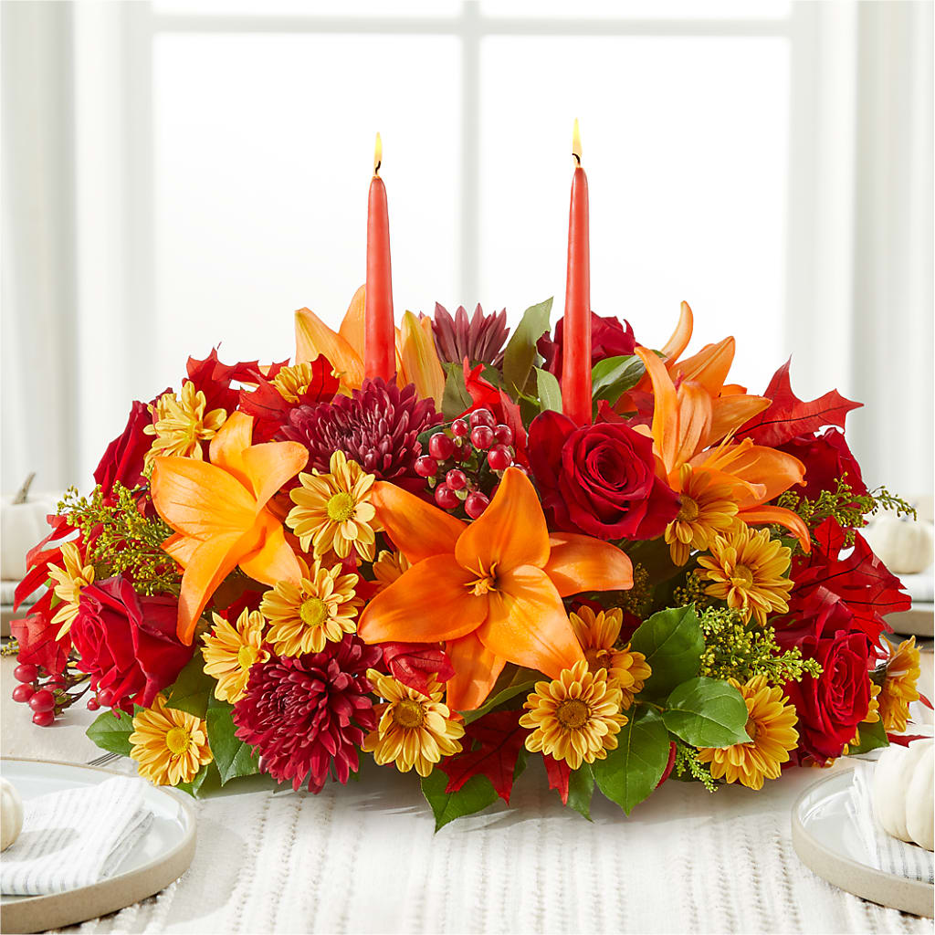 Autumn's Embrace Centerpiece –  Brea Florist, Brea CA