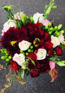 Burgendy Bliss Bridal Bouquet