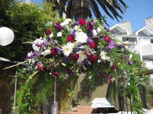 Garden Arch in Purple and White